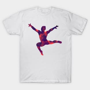 Blue/Red Gymnast/Dancer T-Shirt